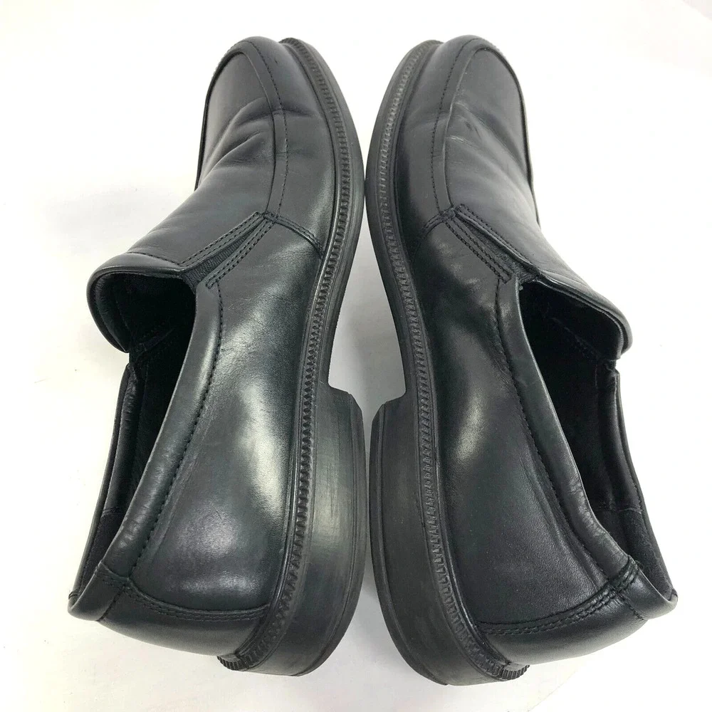 Ecco EUR 46 Men's Slip On Loafer Leather Dress Shoes Black